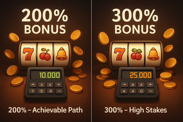 200% или 300% бонус на казино: кой наистина печели